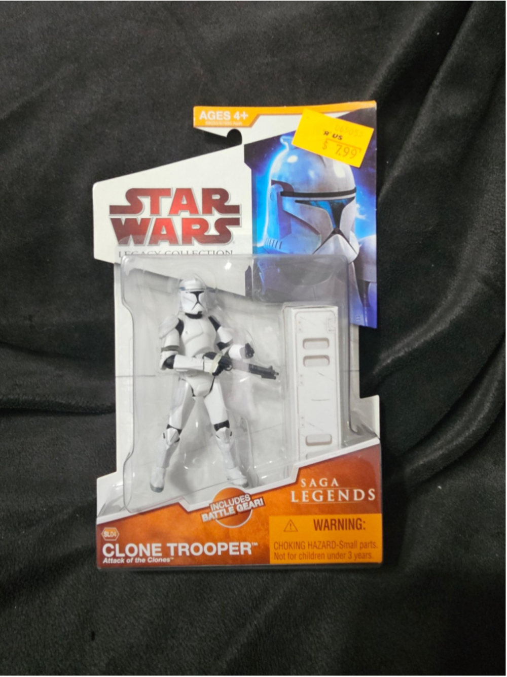 Boys Hasbro Star Wars Clone Trooper Action Figure One Size White Black